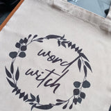 WORD WITCH totebag