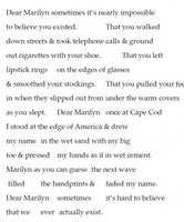 The Marilyn Letters / Caylin Capra-Thomas
