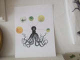 shipreck series collage print: octopus