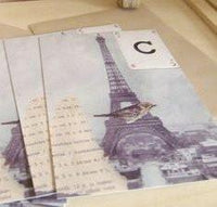 postcards / set of 5 / eiffel tower