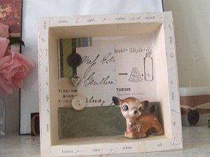 deer no. 2 shadowbox / assemblage