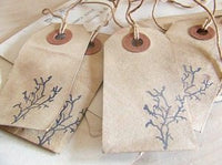 shabby gift tags: branch