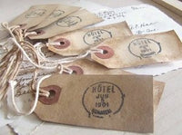 shabby gift tags: french post